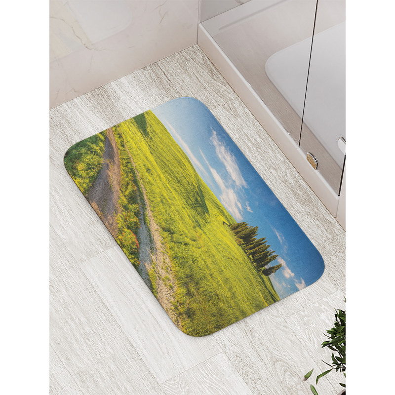 Tuscany Wildflowers View Bath Mat