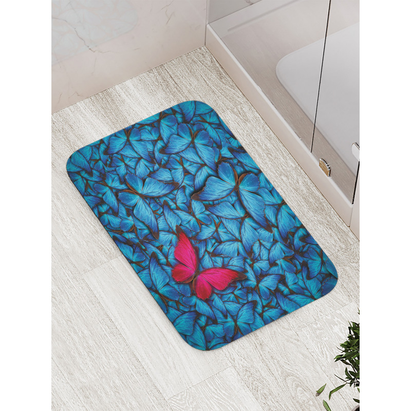 Large Bugs Lepidoptera Bath Mat