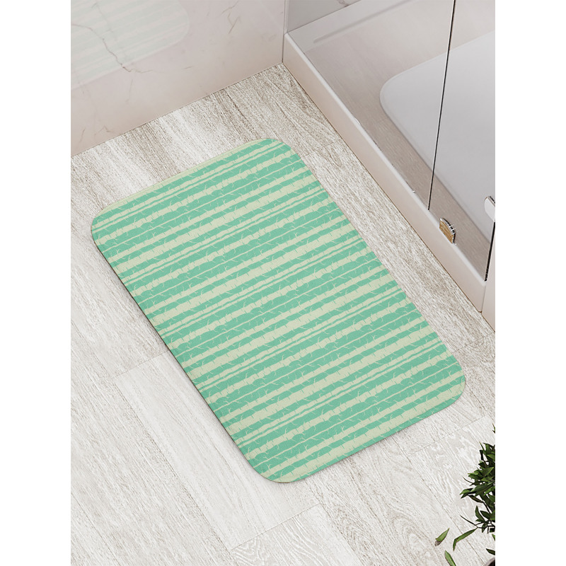 Soft Tone Tree Stems Pattern Bath Mat