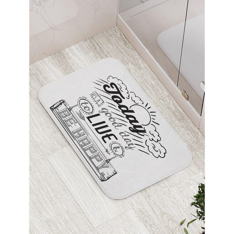 Inspiration Gratitiude Bath Mat