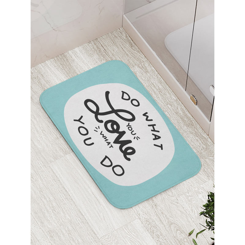 Positive Simple Wording Bath Mat