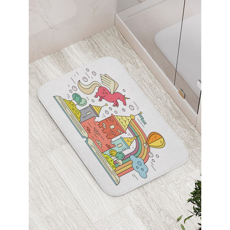 Princess Castle Nursery Bath Mat