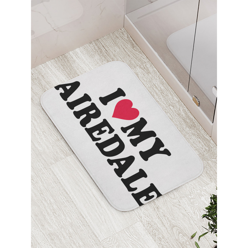 Terrier Love Breed Art Bath Mat