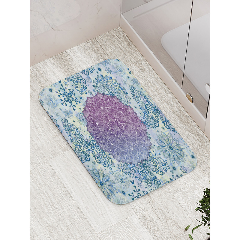 Eastern Motifs Ombre Bath Mat