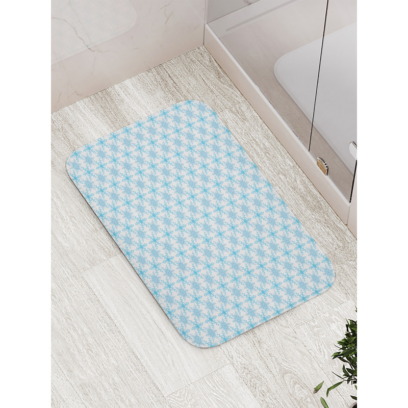 Snowfall Winter Bath Mat