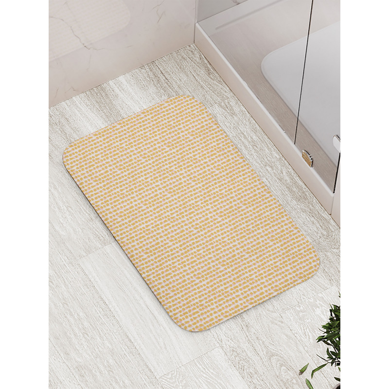 Sketchy Stains Brush Strokes Bath Mat