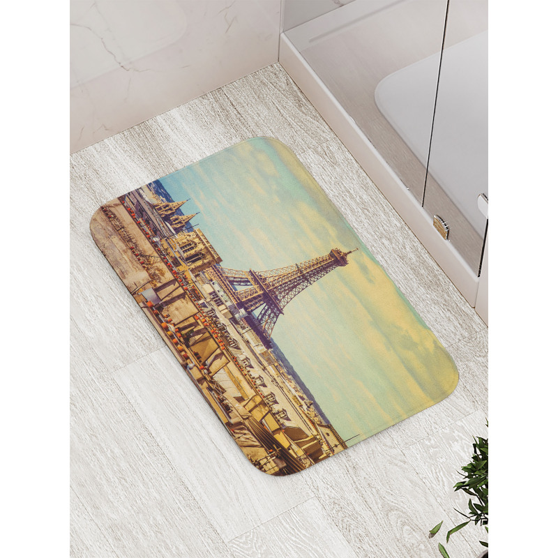 Paris Cityscape Bath Mat