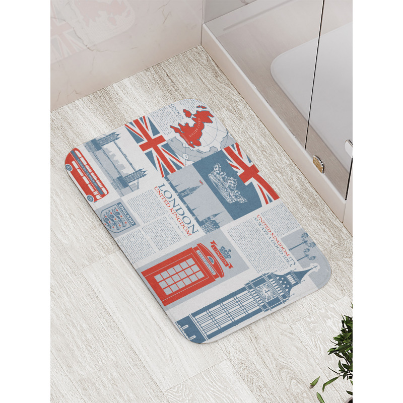 London United Kingdom Bath Mat