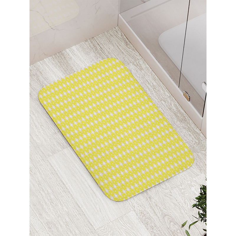 Lemons Citrus Energy Art Bath Mat