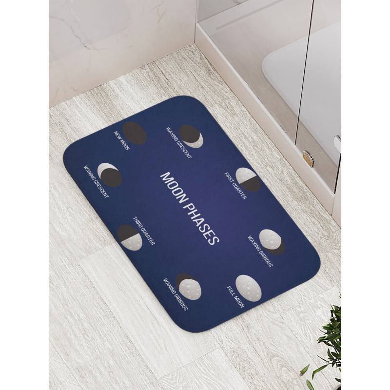 Crescent Phase Astronomy Bath Mat