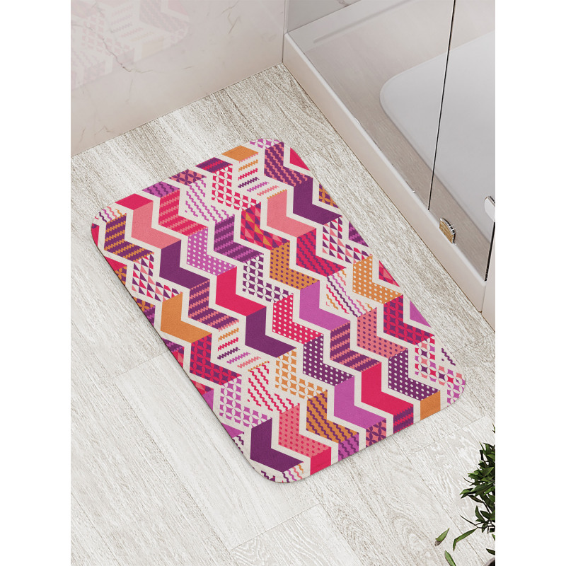 Arrow Chevron Geometry Bath Mat