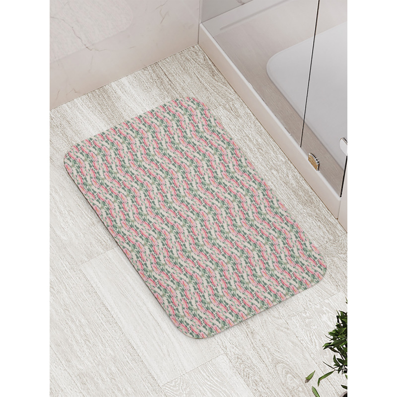 Colorful Vivid Flowers Art Bath Mat