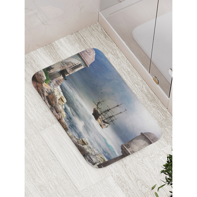 Pirate Merchant Ship Bath Mat