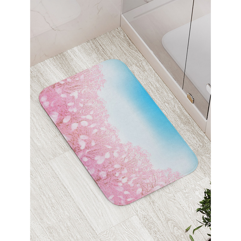 Cherry Blossom View Bath Mat