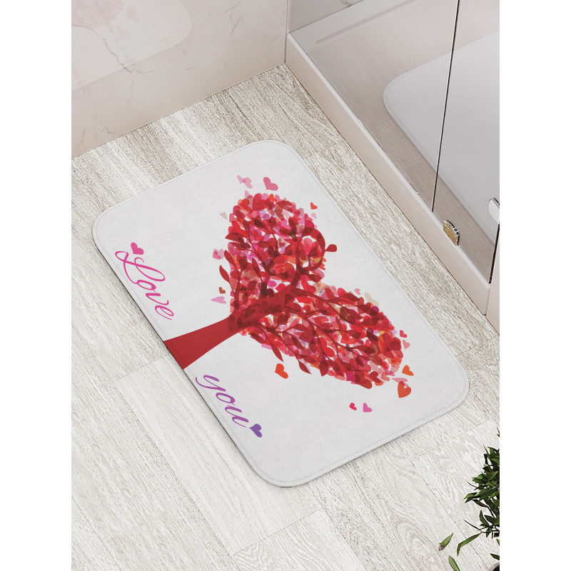 Vintage Romance Heart Bath Mat