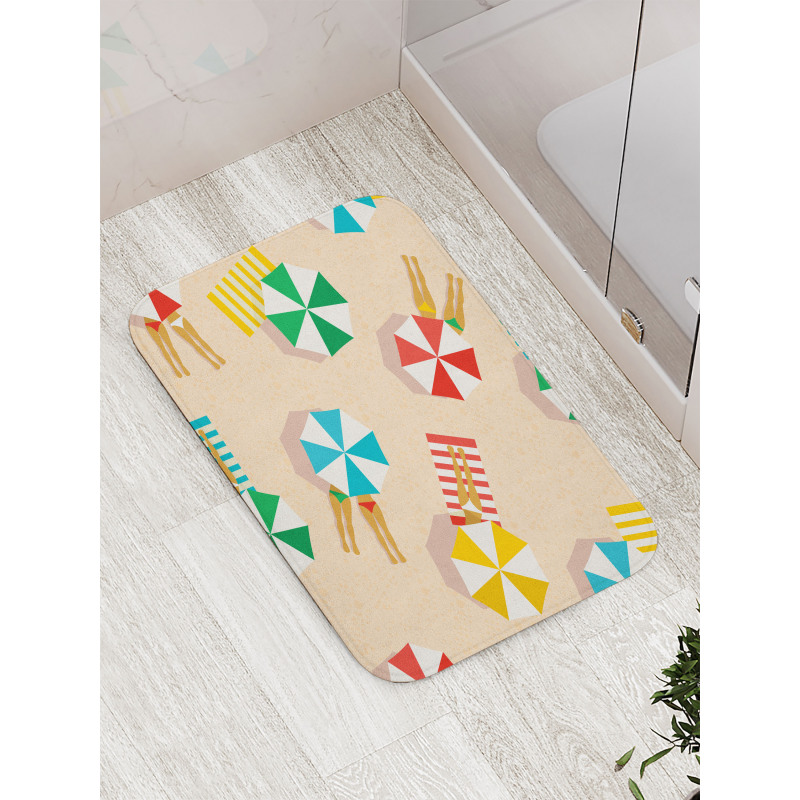 Parasols Towels Legs Bath Mat