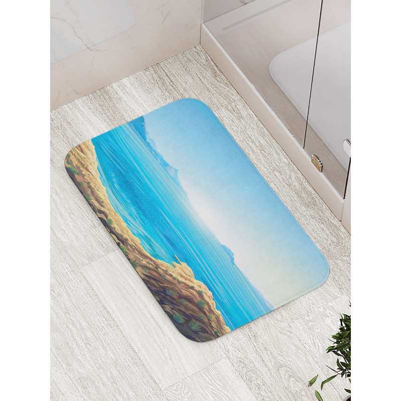 Seascape Cartoon Bath Mat