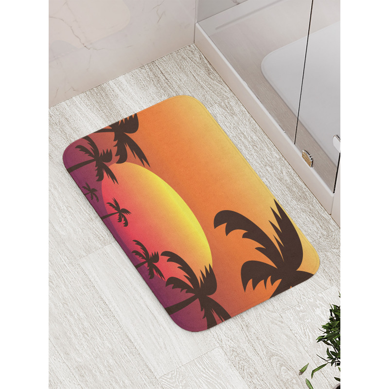 Sunset with Palms Art Bath Mat