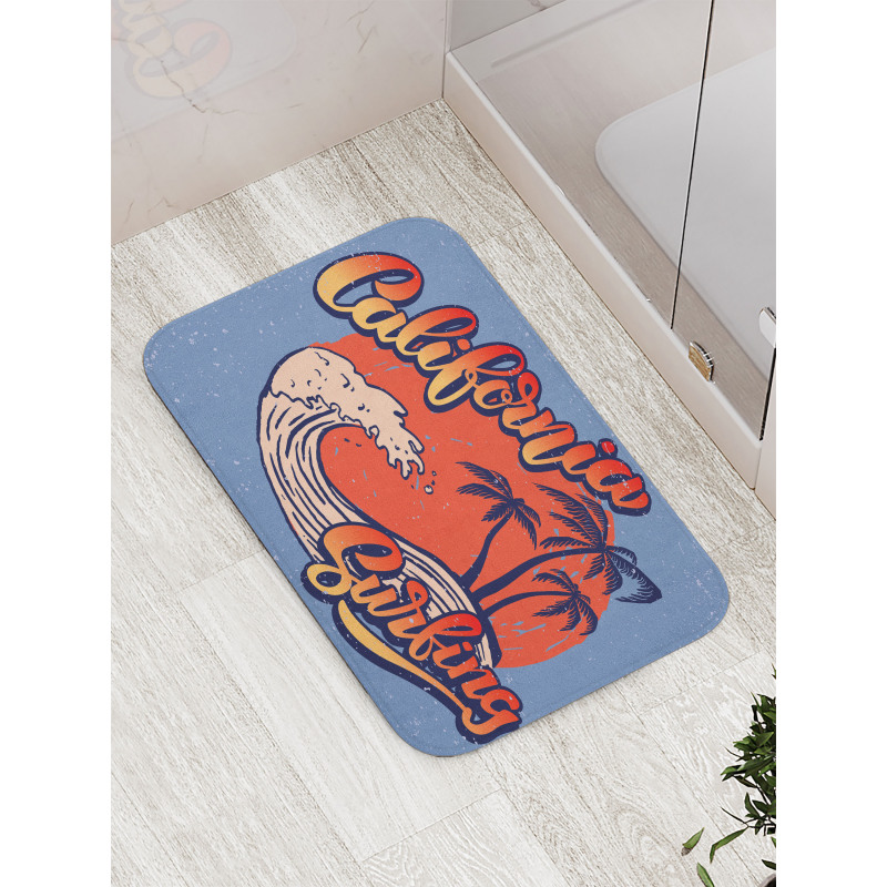 California Surfing Bath Mat