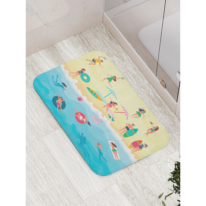 Having Fun at Summer Bath Mat