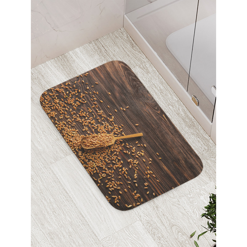 Scoop and Raw Wheat Bath Mat