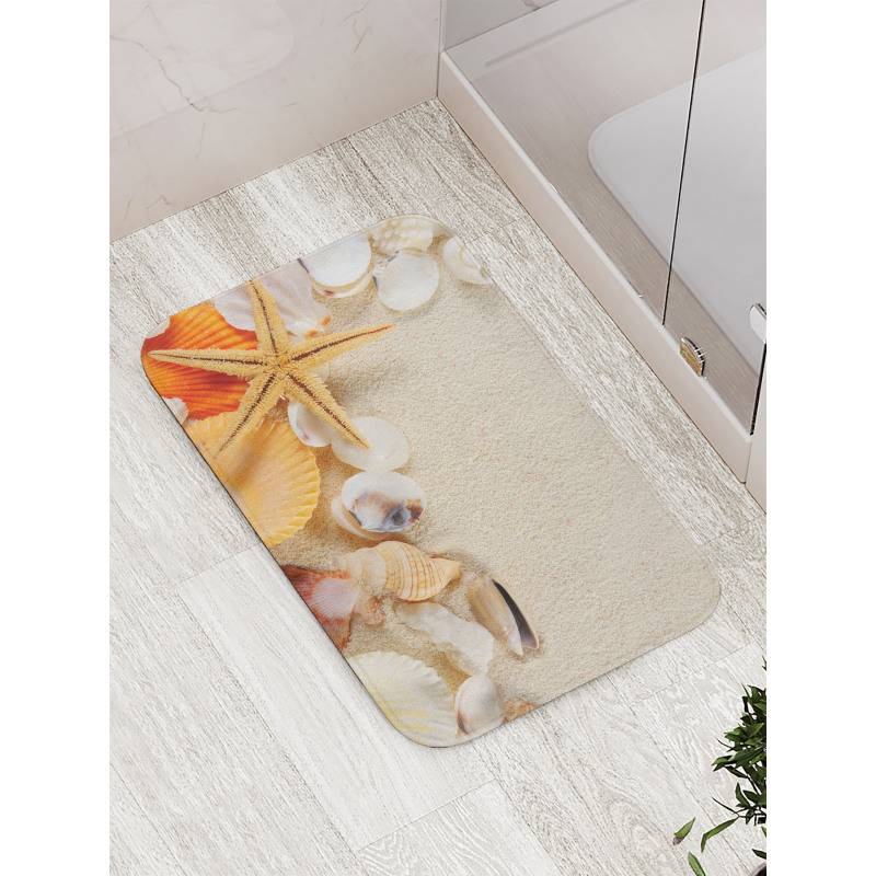 Seashells Starfish Bath Mat