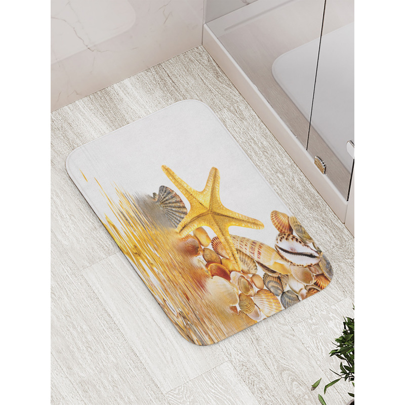 Sea Shells and Starfish Bath Mat