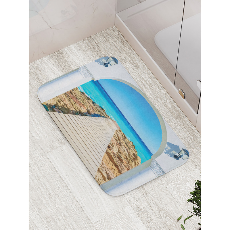 Sea with a Quay Coast Bath Mat