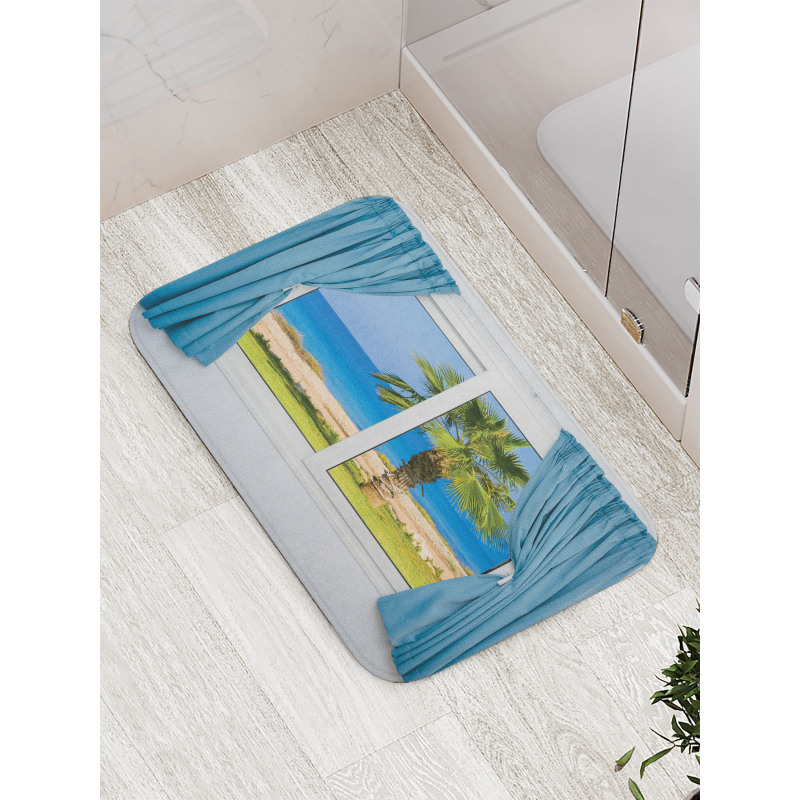 Shore Palm Tree Island Bath Mat