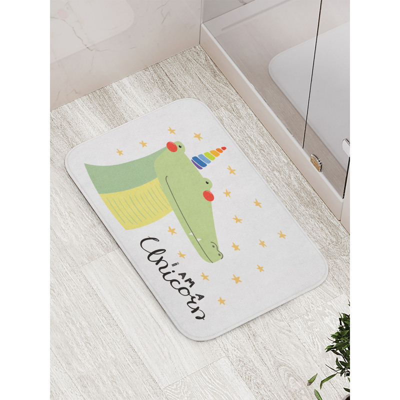 I am a Unicorn with Stars Bath Mat