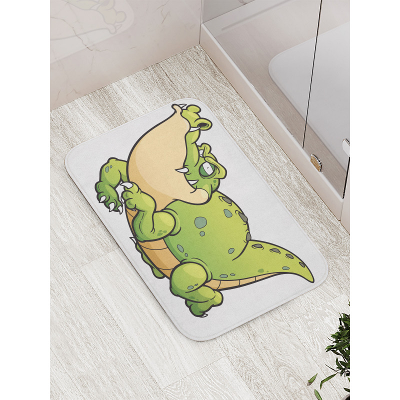 Beefy Alligator Pattern Bath Mat