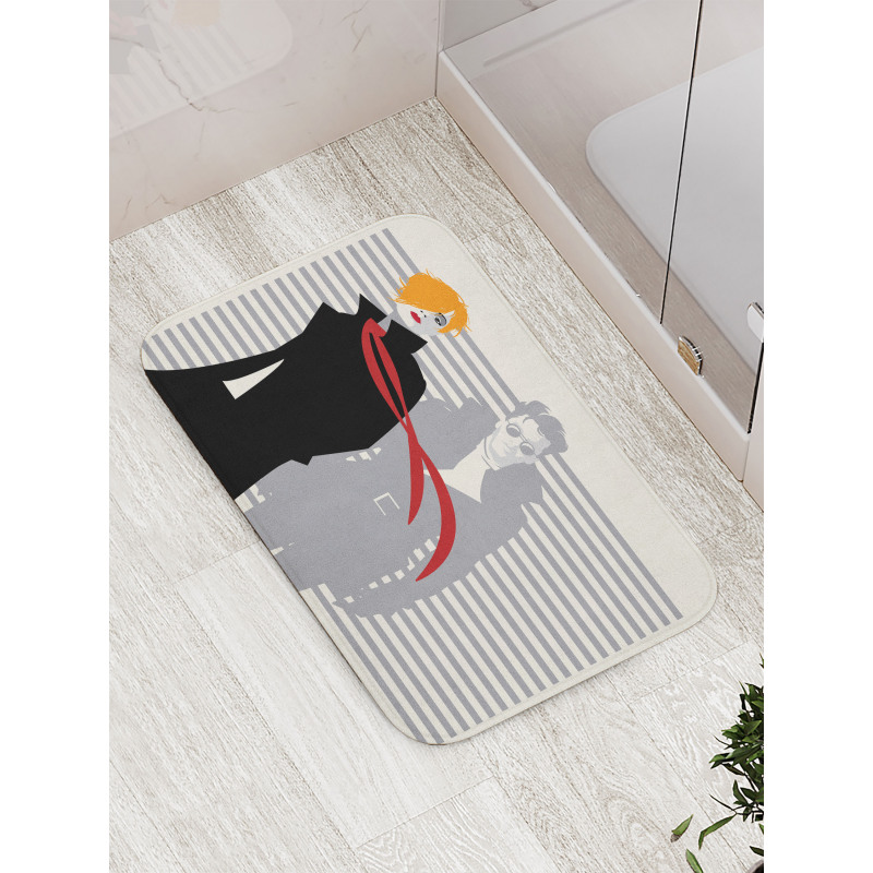 Contemporary Stripes Bath Mat