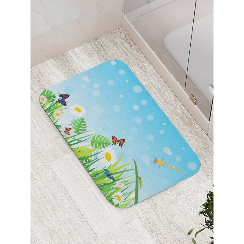 Sunny Grassland Bath Mat