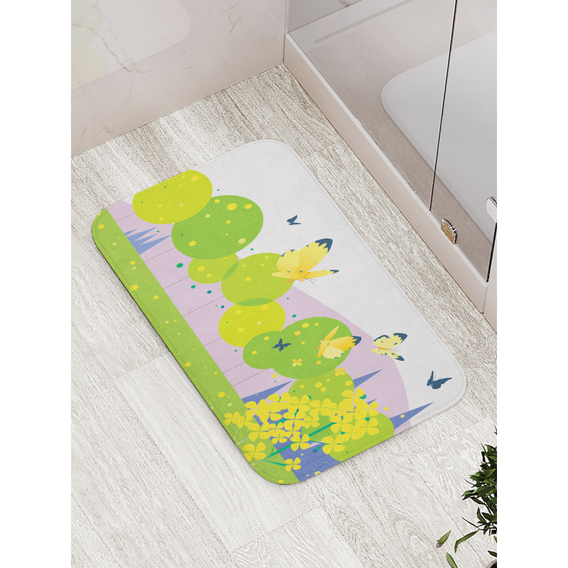 Forest Trees Spring Bath Mat