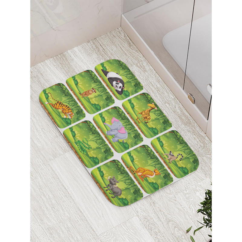 Animals Jungle Fun Bath Mat