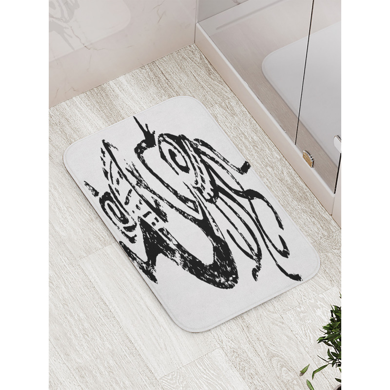 Cave Motif Darbuka Music Bath Mat