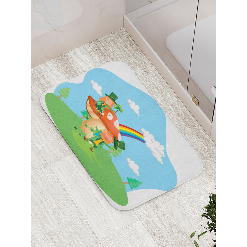 St Patrick's Day Happy Bath Mat