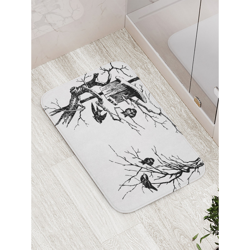 Nest of Sparrows Bath Mat