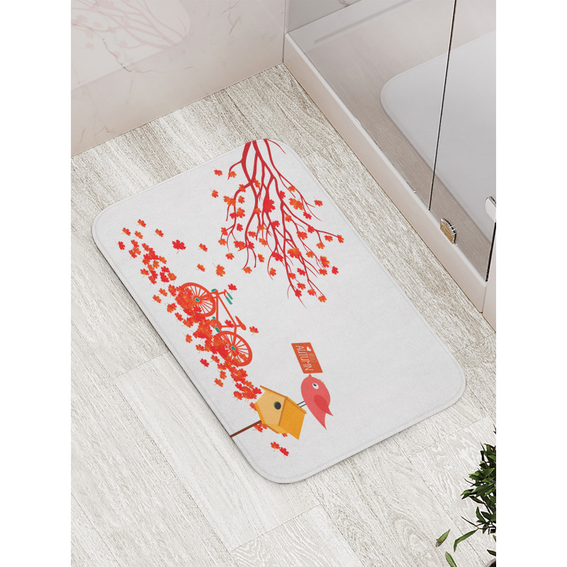 Tree Leaves Foliage Bath Mat