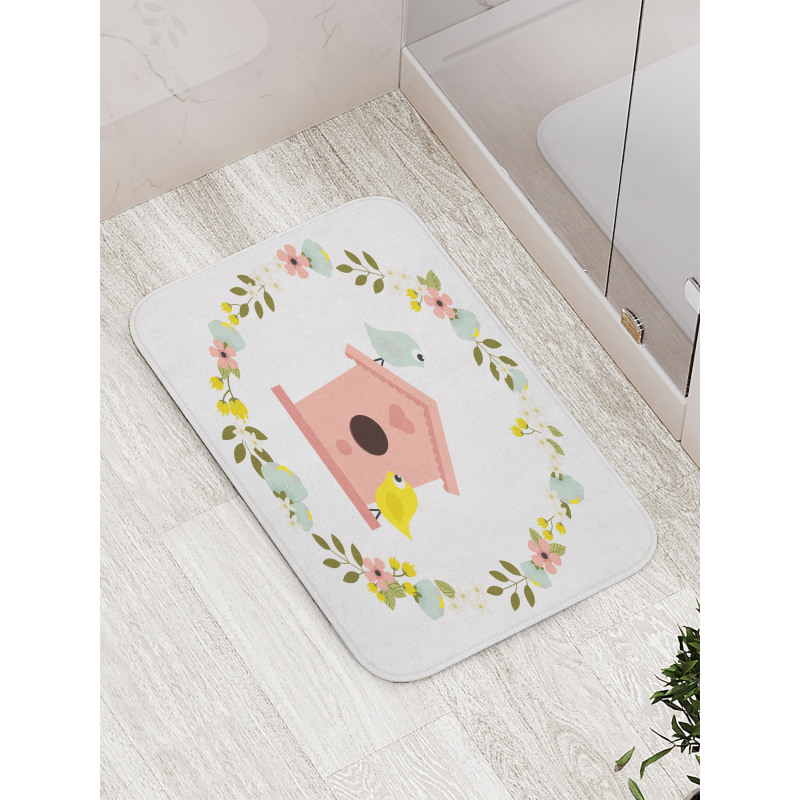 Winged Animal Floral Bath Mat