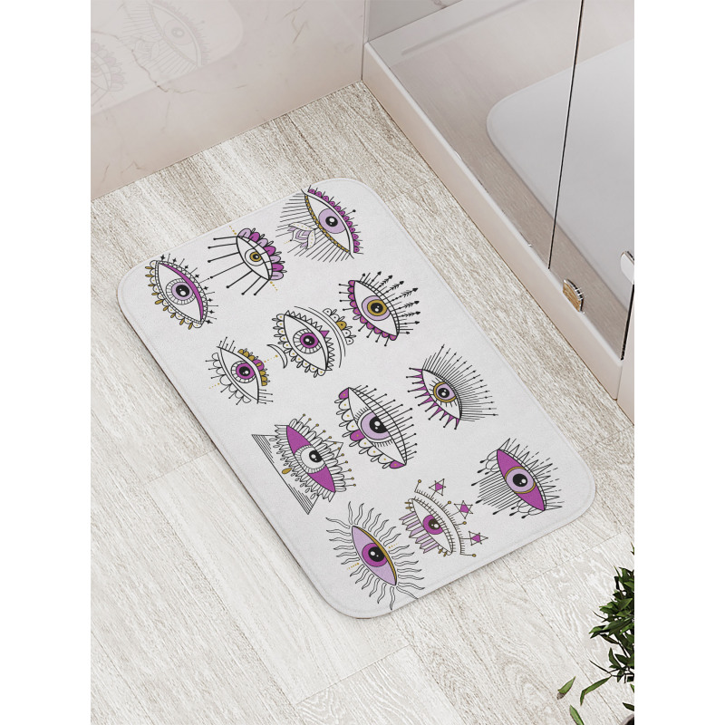 Evil Seeing Eye Sign Bath Mat