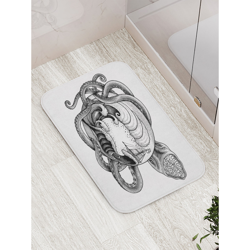 Abstract Octopus Bath Mat