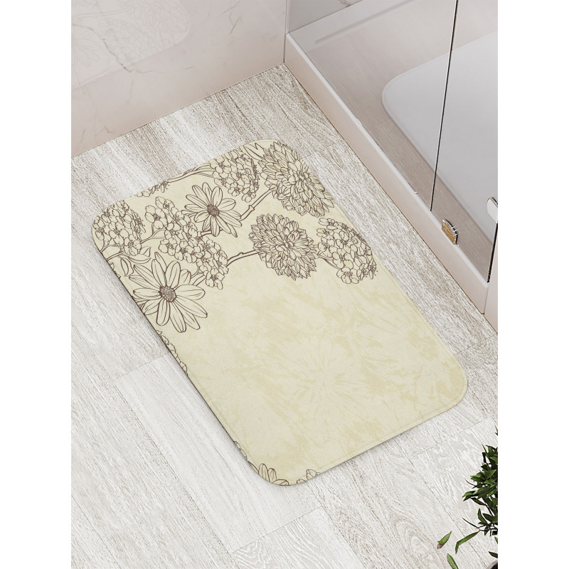 Blooming Retro Bath Mat