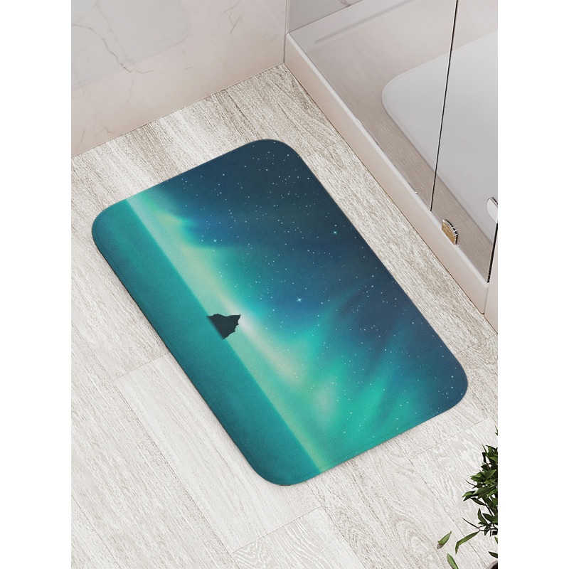 Aurora Borealis Single Rock Bath Mat