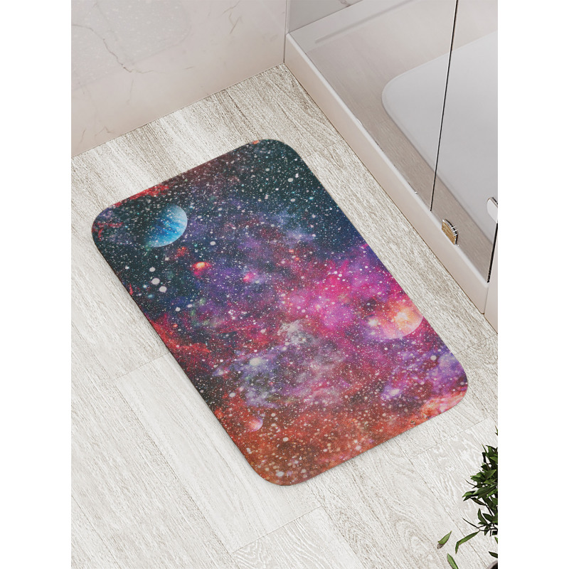 Abstract Jumble Space Bath Mat