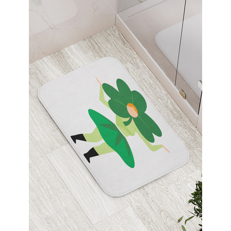 Lucky Clover Hat Bath Mat