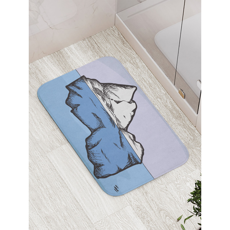 Ice Below and Above Water Bath Mat