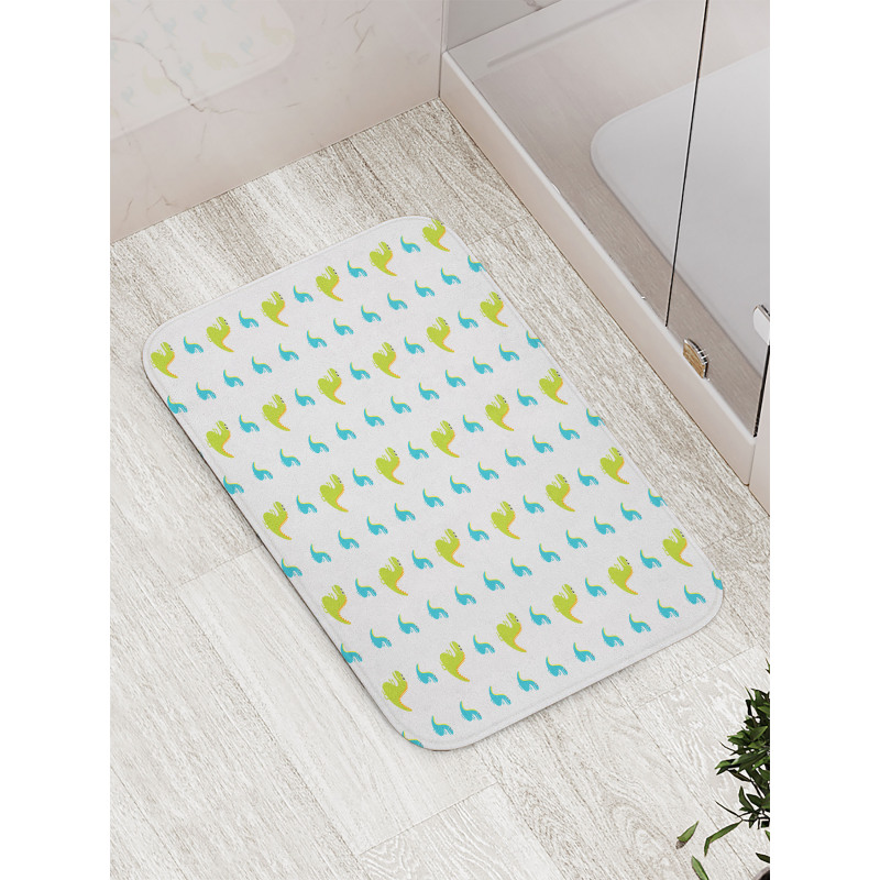 Dinosaur Animal Cartoon Art Bath Mat