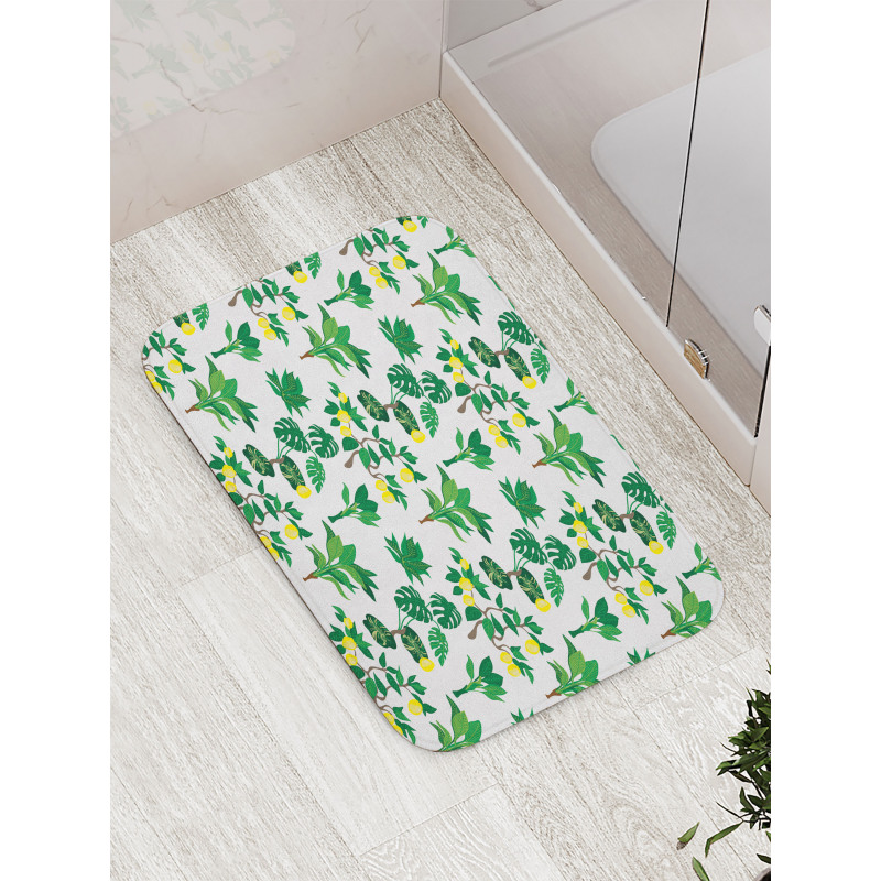 Tropical Citrus Blossoms Bath Mat