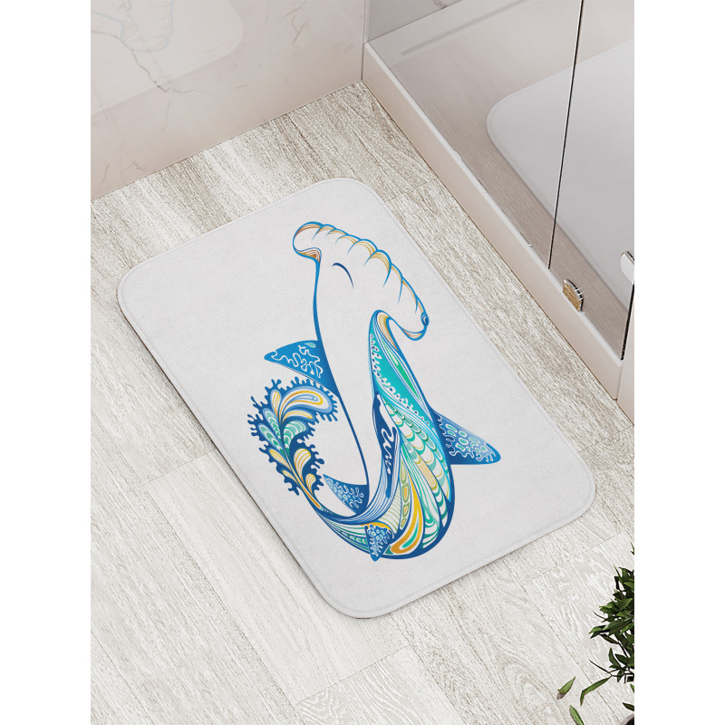 Hammer Head Shark Ocean Bath Mat